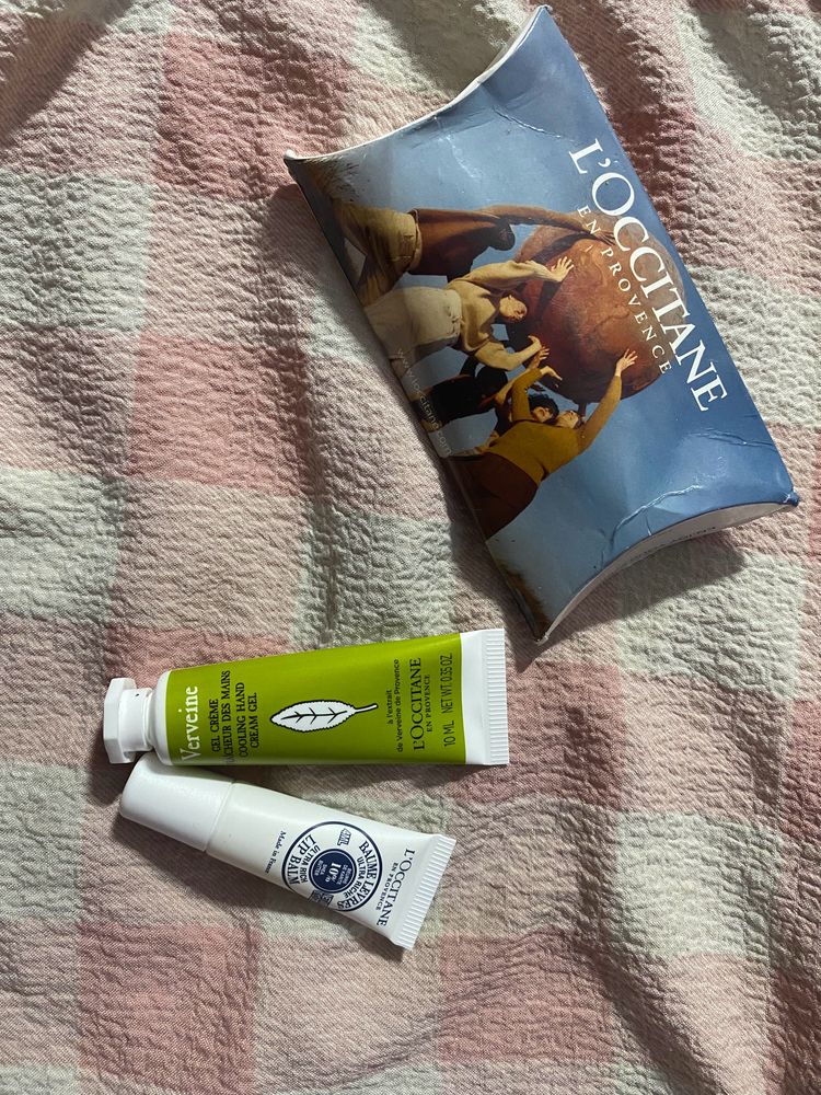 L’OCCITANE FRANCE BRAND LIP BALM& HAND GEL CREME