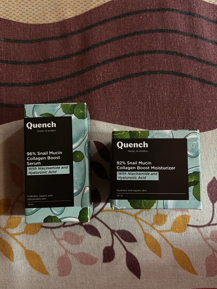 COMBO quench snail mucin moisturiser & serum