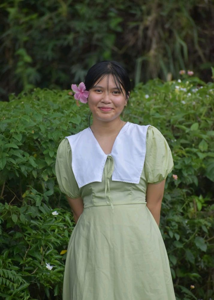 Cute Korean Green Dress