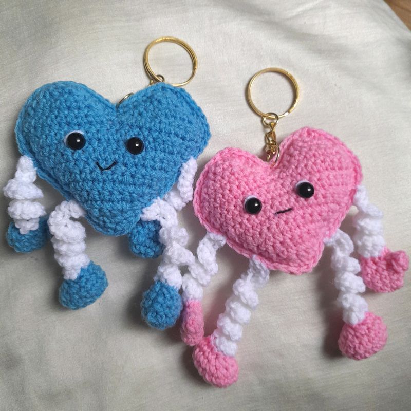 Couple Love Crochet keychain/bagcharm