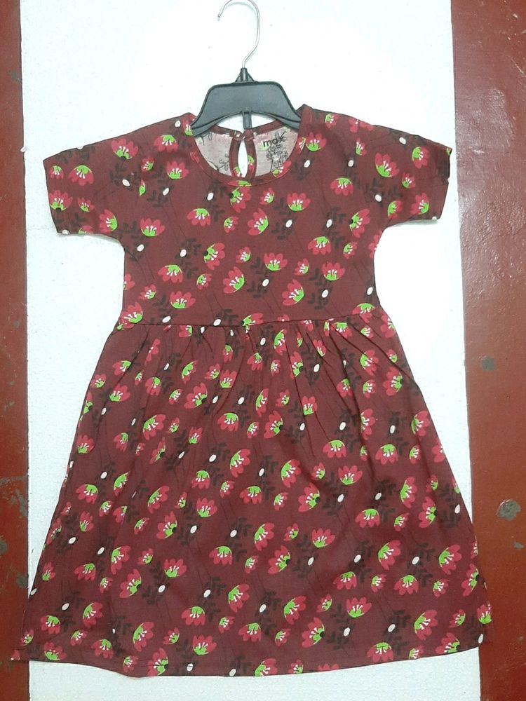 7 To 8 Yrs Cotton Frock