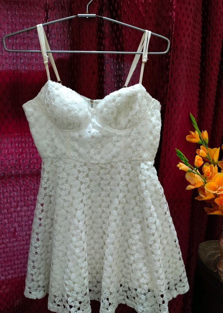 White Elegant Cami Dress