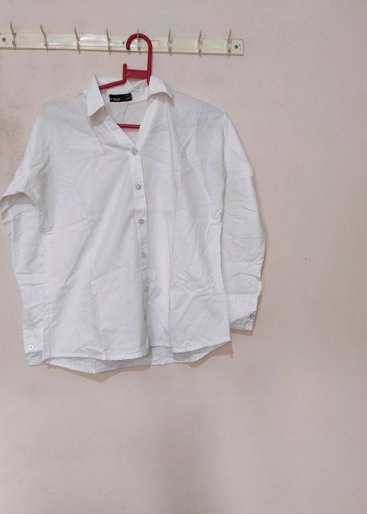 White Formal Shirt For Women