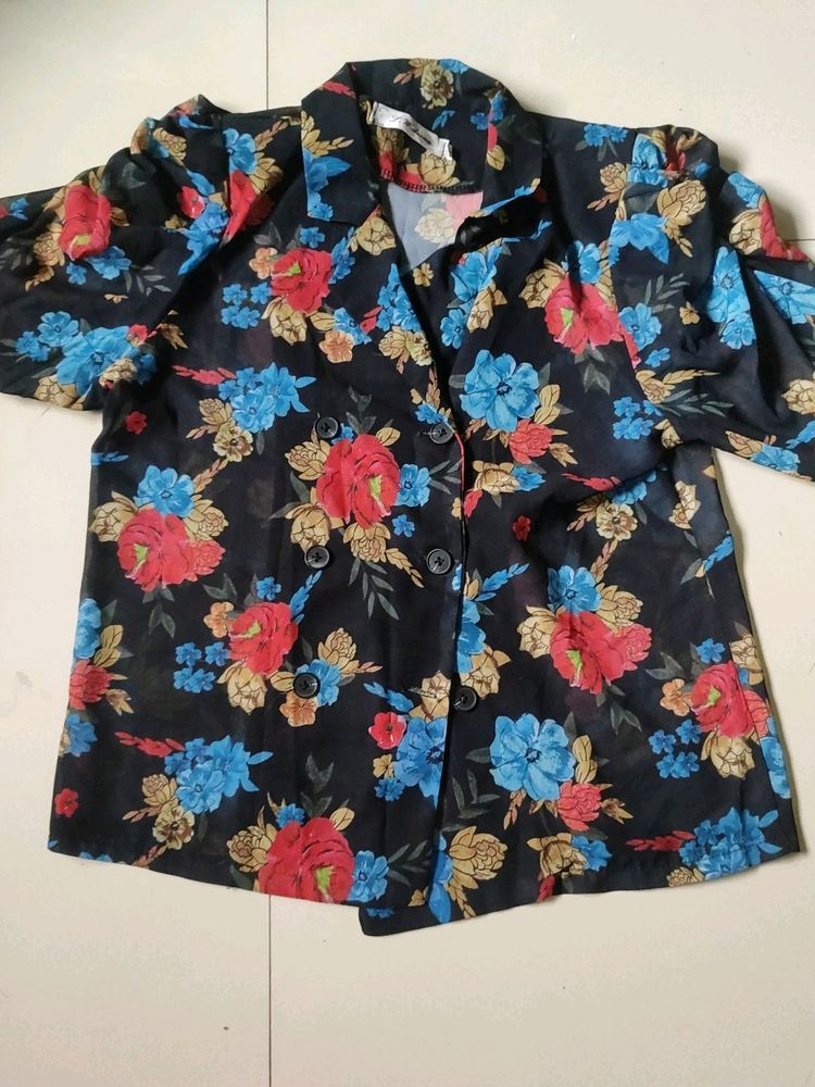 Korean  Floral Shirt