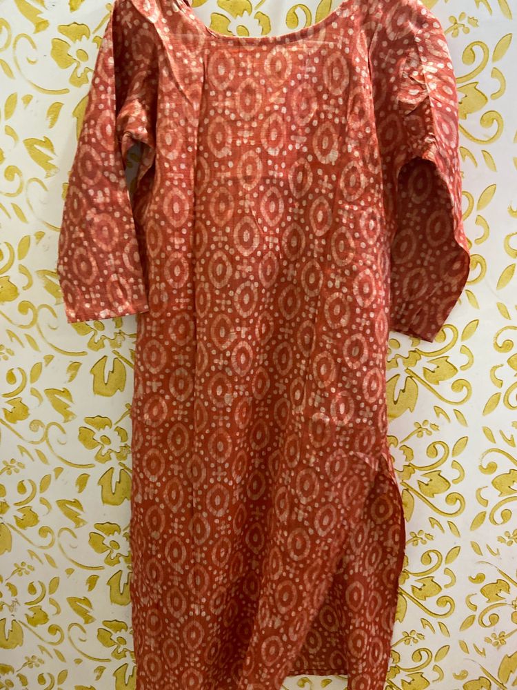 Orange Kurta