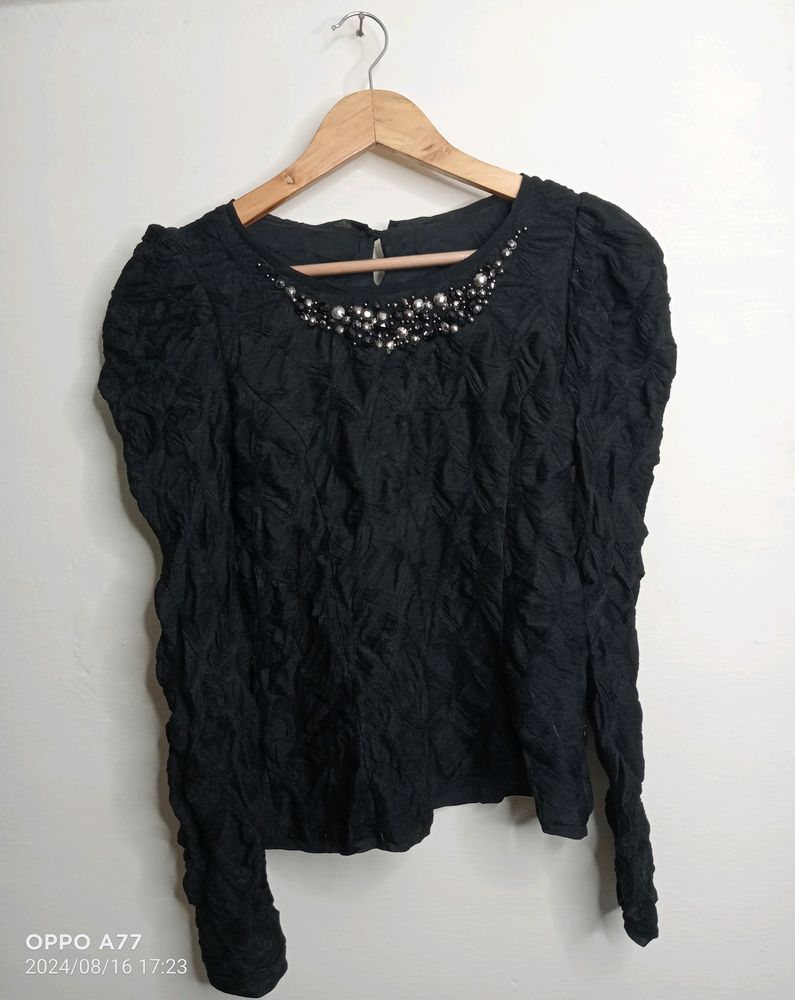 Black Casual Top (Girl' s)