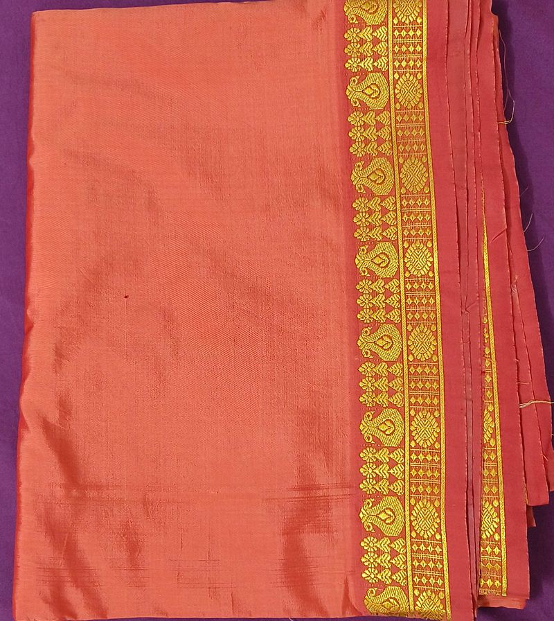 Banarasi Orange Saree