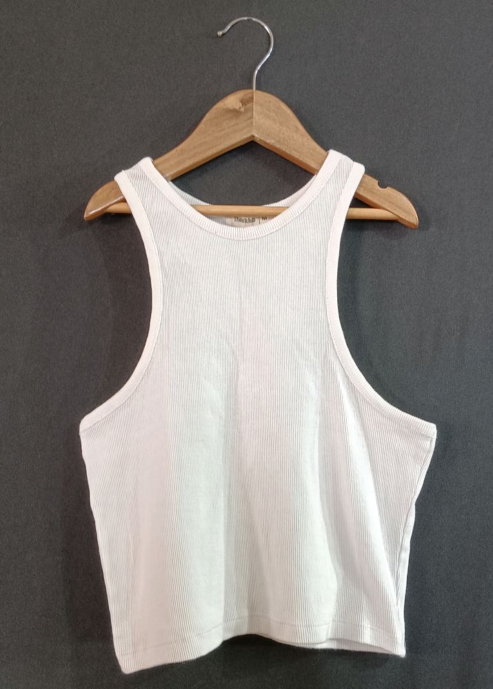 Women's White Crop Top