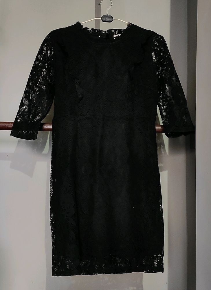 Black Mid-Length Dress