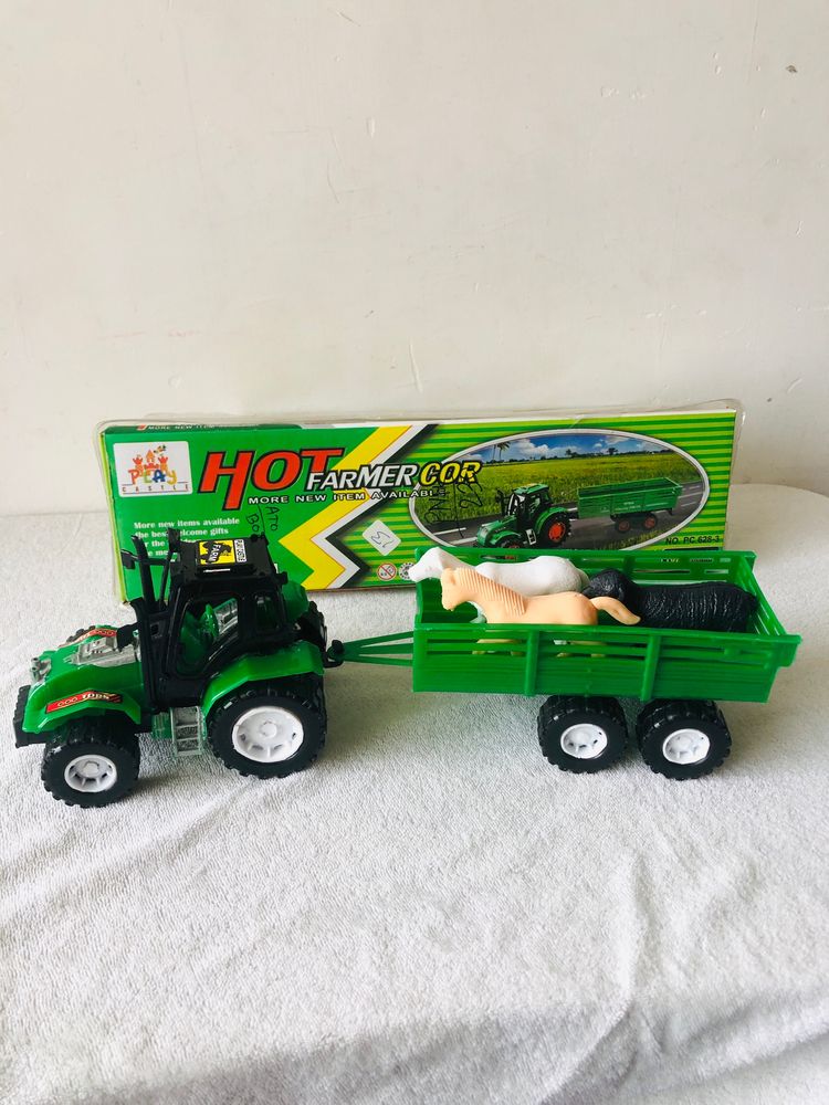 Farmer Tractor Set With Animal