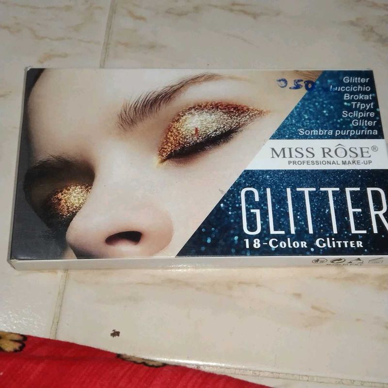 Miss Rose Glitter Eye Shadow Palette