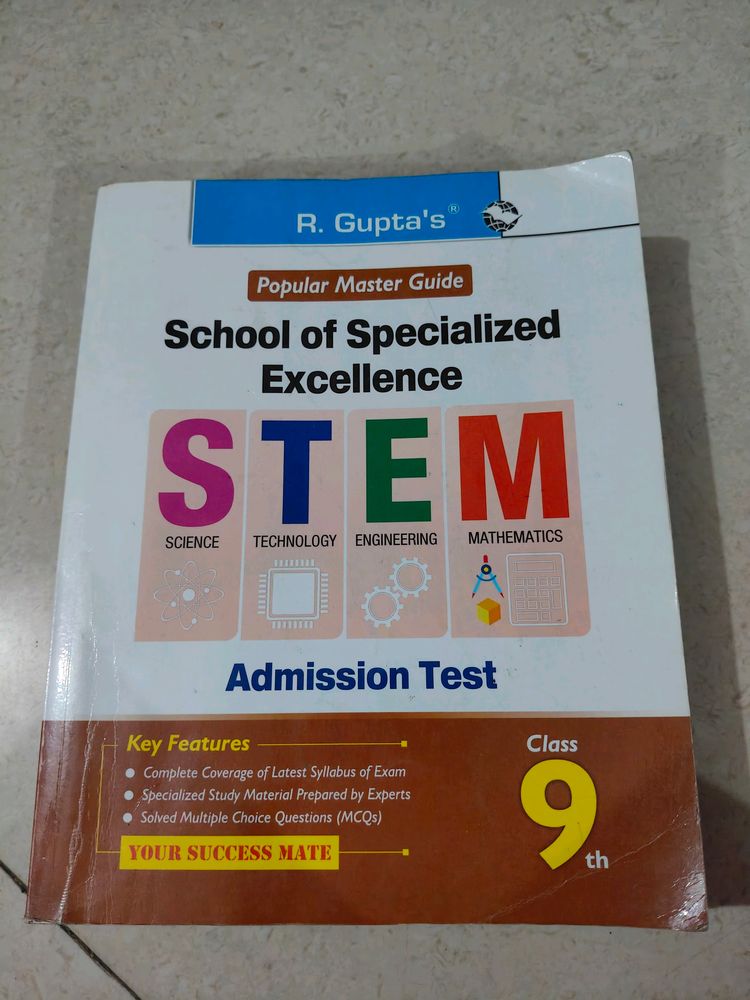 SOSE STEM admission Test Book Class 9