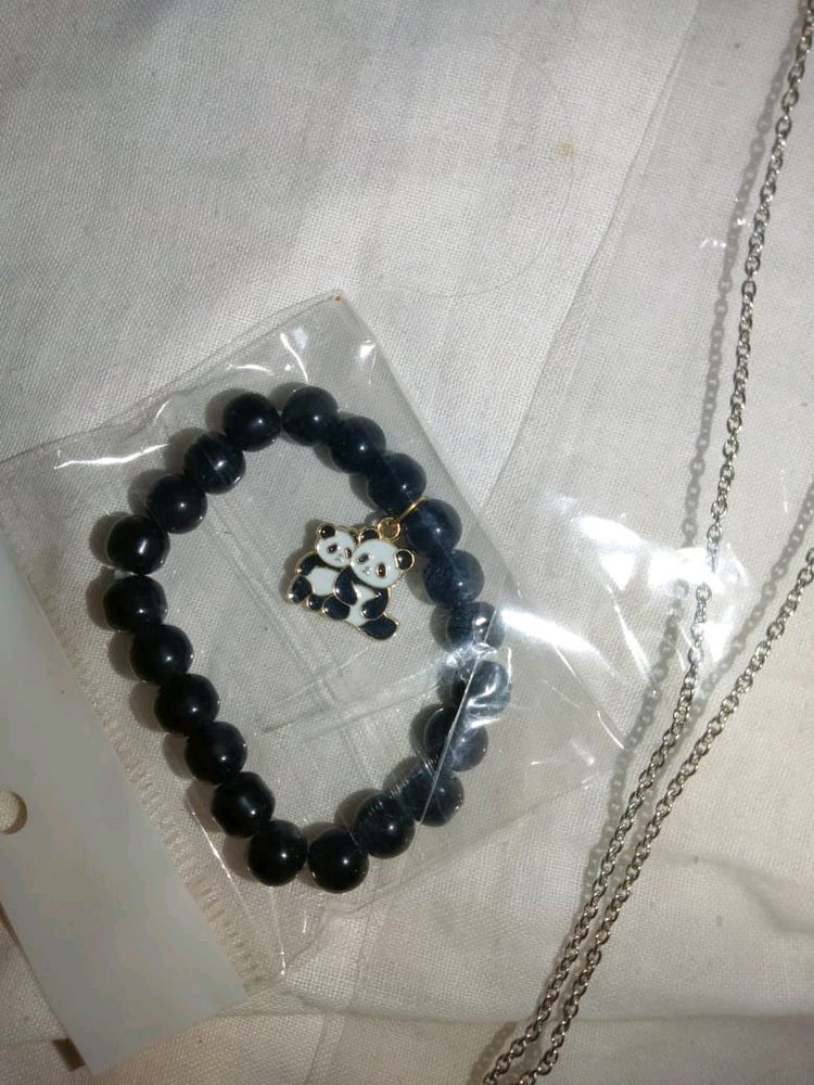 Panda Braclet With Chain