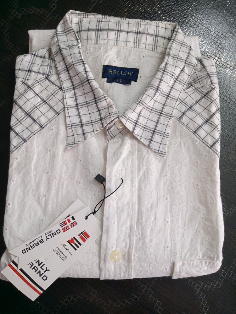 Original Brand Chikankari Hakoba Design Shirt