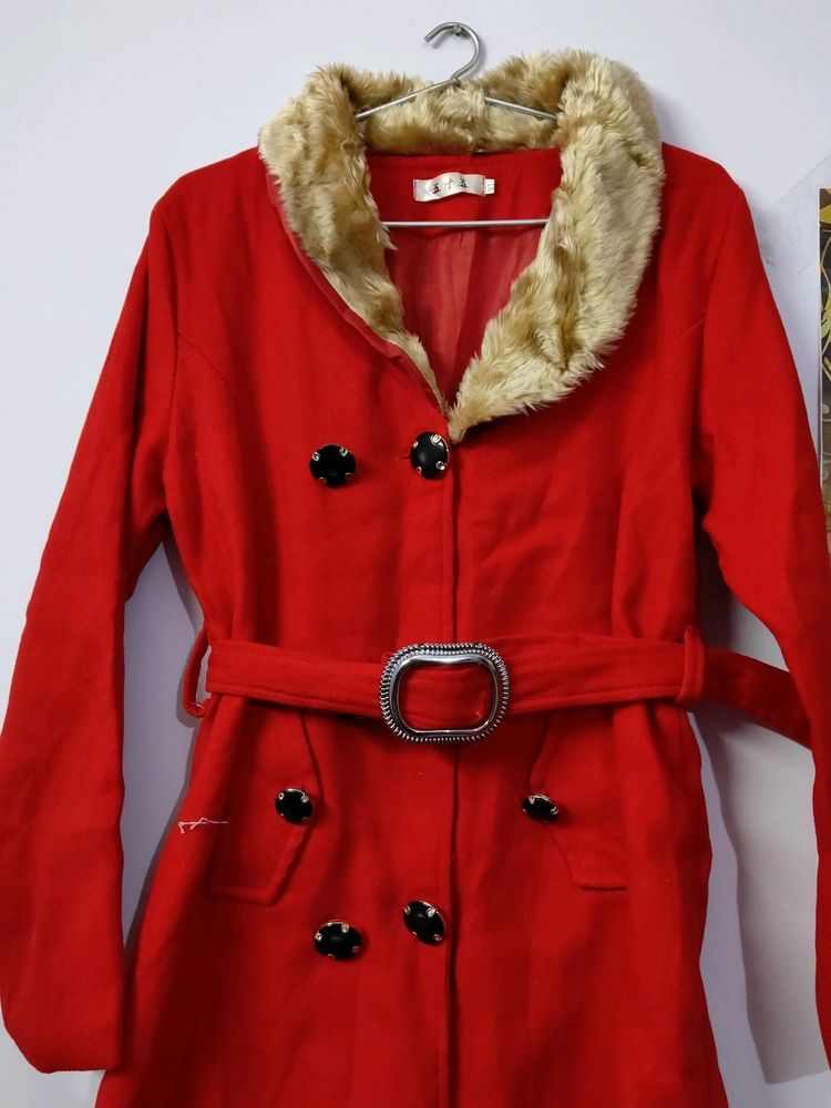 Red Overcoat For Women