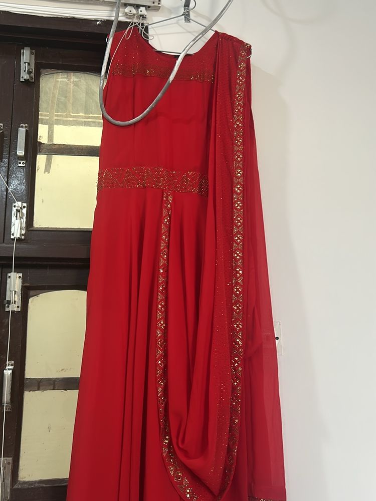 saree style gown