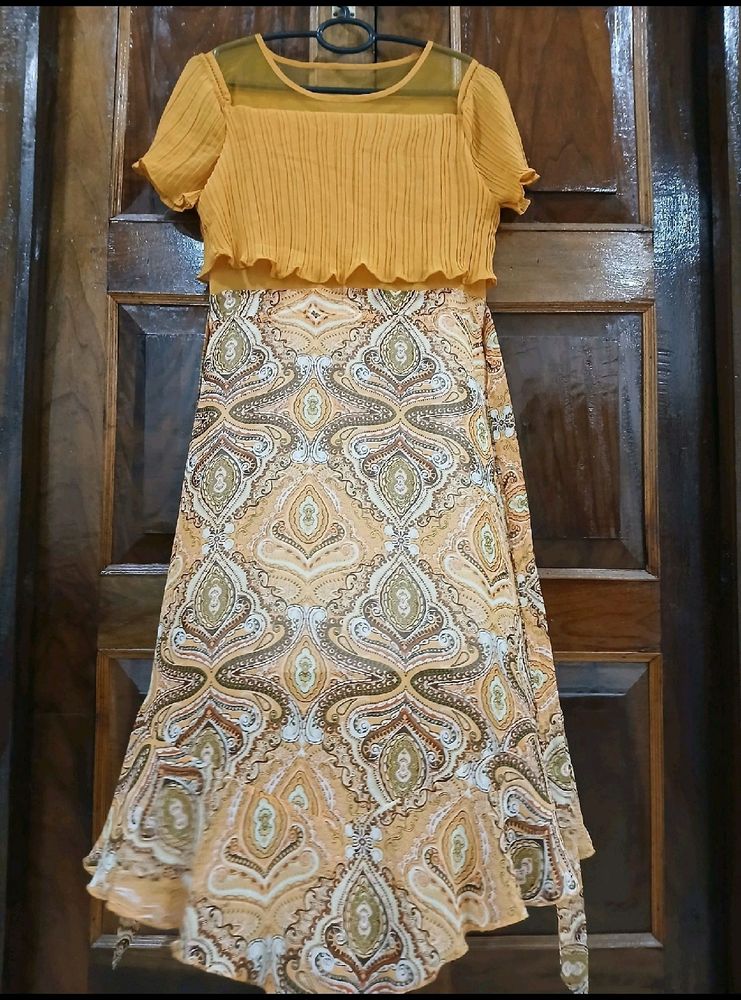 Cute Yellow Floral Dress