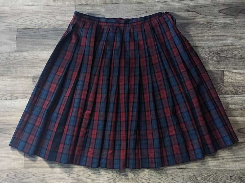 Check Korean Skirt