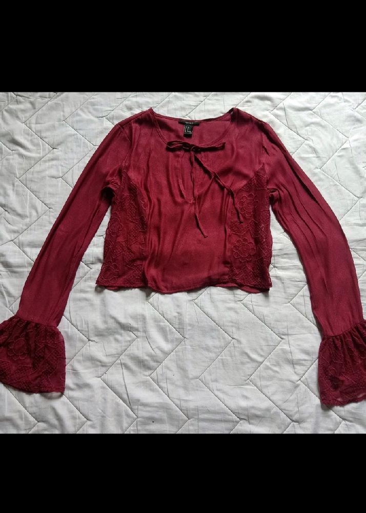 FOREVER 21 Maroon Top