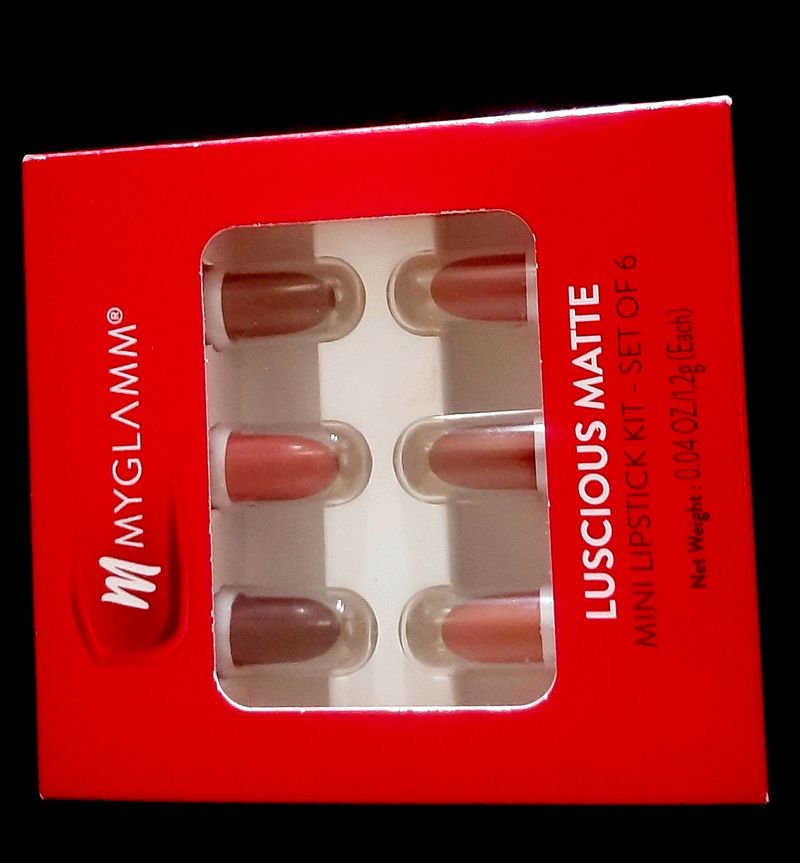 Luscious Lipstick Kit Set Of 6 Nude Colors