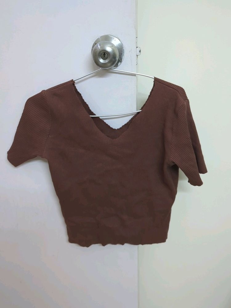 Coffee Brown Brand New Top