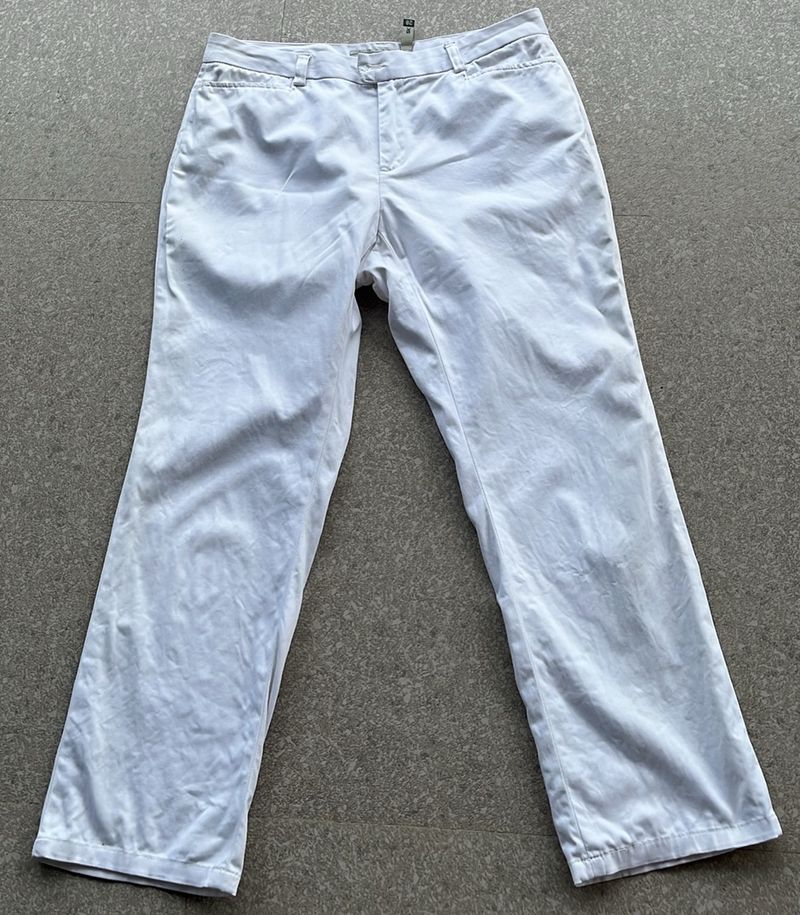 White Unisex Pants