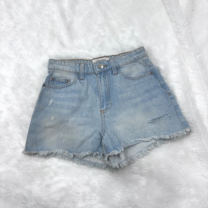 Petite Distressed Hot Shorts