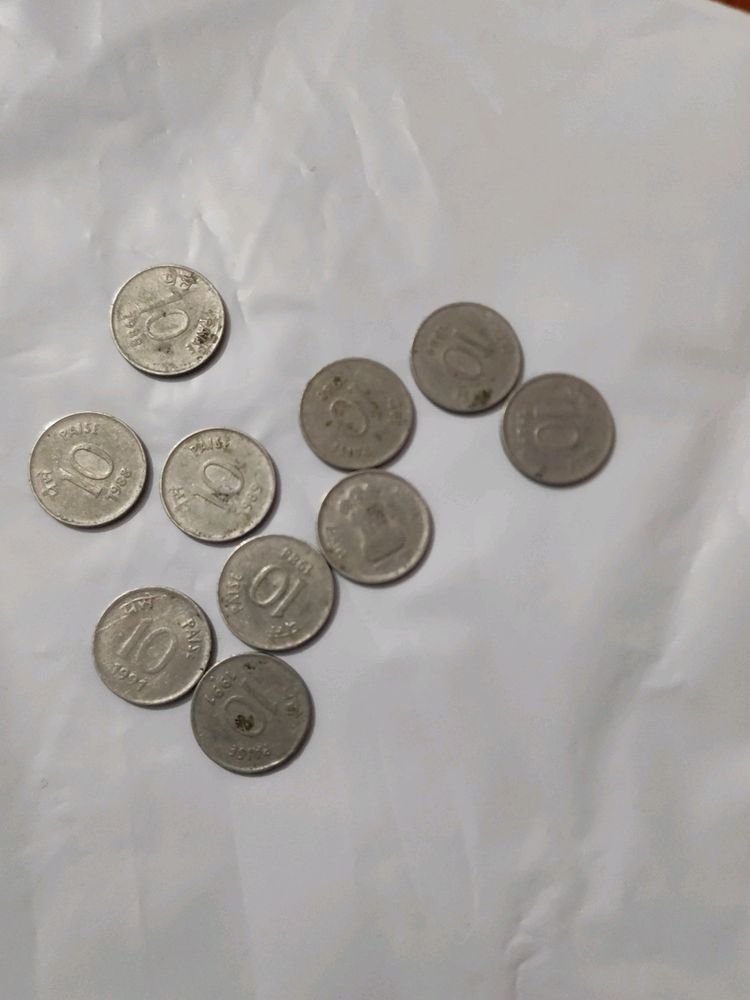 10 Coin To Ten Old Indian Paise