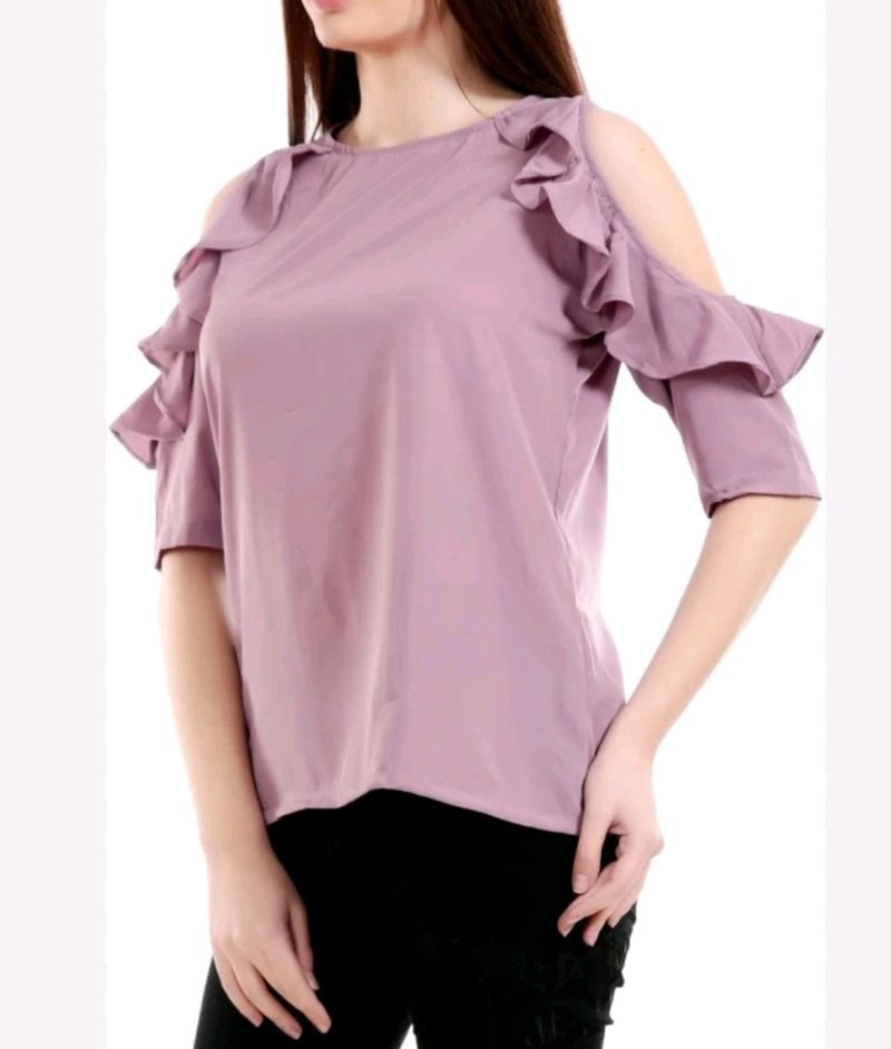 Beautiful Cold Shoulder Top Bust 34 L-23