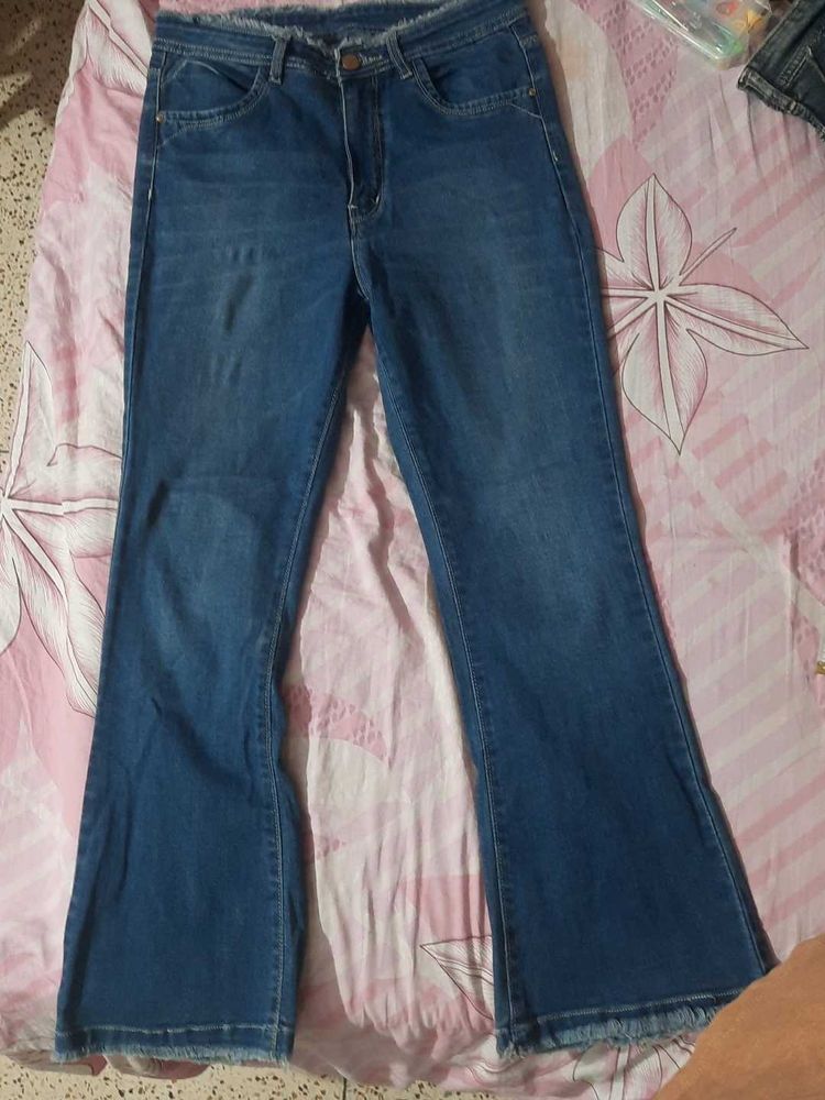 Basic Blue Bootcut Jeans