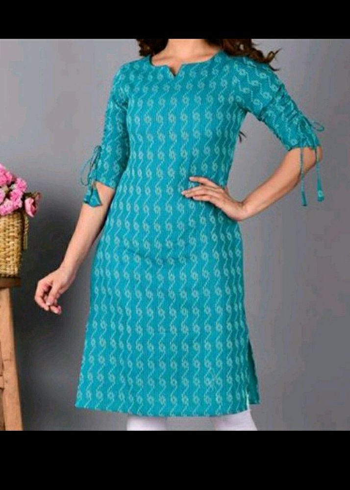 Full Sleeve Blue Colour Kurti