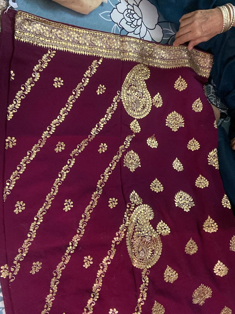 Georgette Partywear Saree For Sale