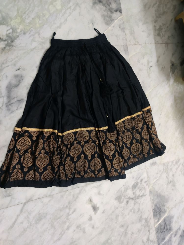 Akkriti long black skirt ethnic