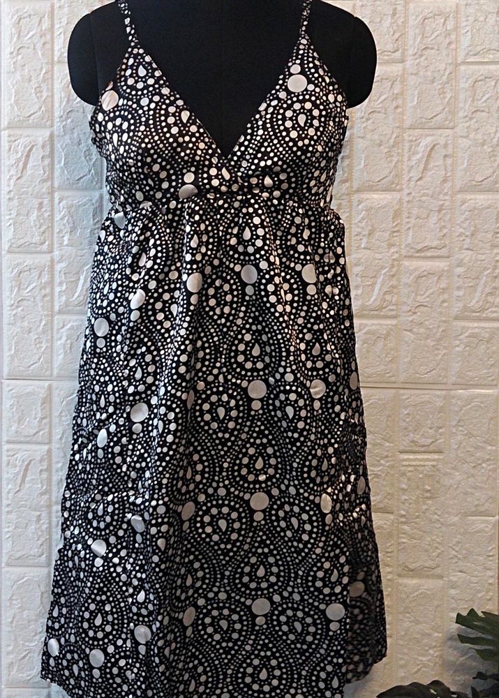 Satin Polka Dot Dress