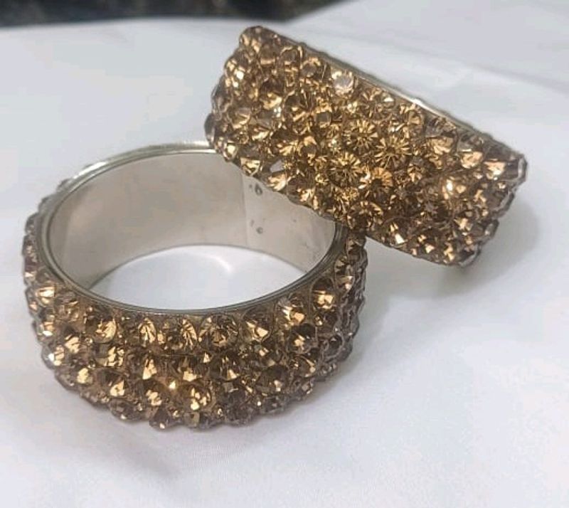 Golden Stone Bangles