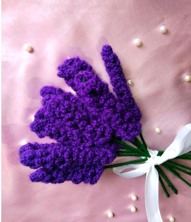 Set Of 4 Crochet Lavenders With Surprise Freebie