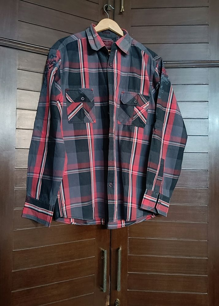 Copperstone Limited Edition Men Red Check Shirt