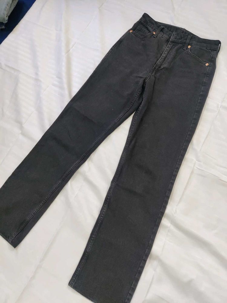 H&M Vintage Straight High Waist & Denim