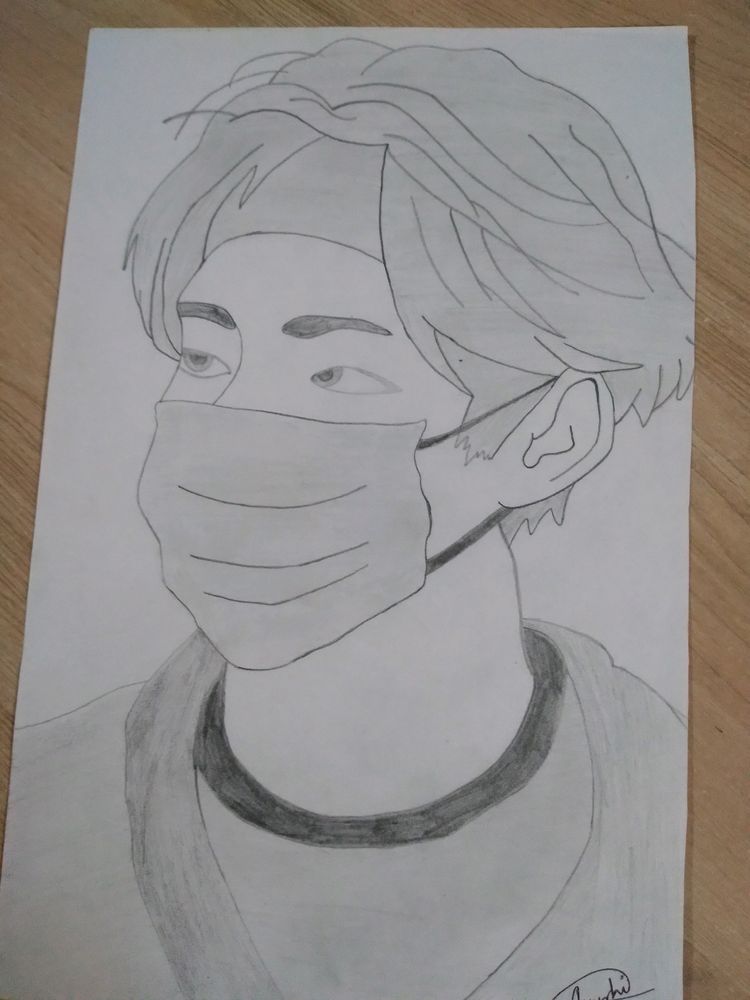 BTS Taehyung Sketch