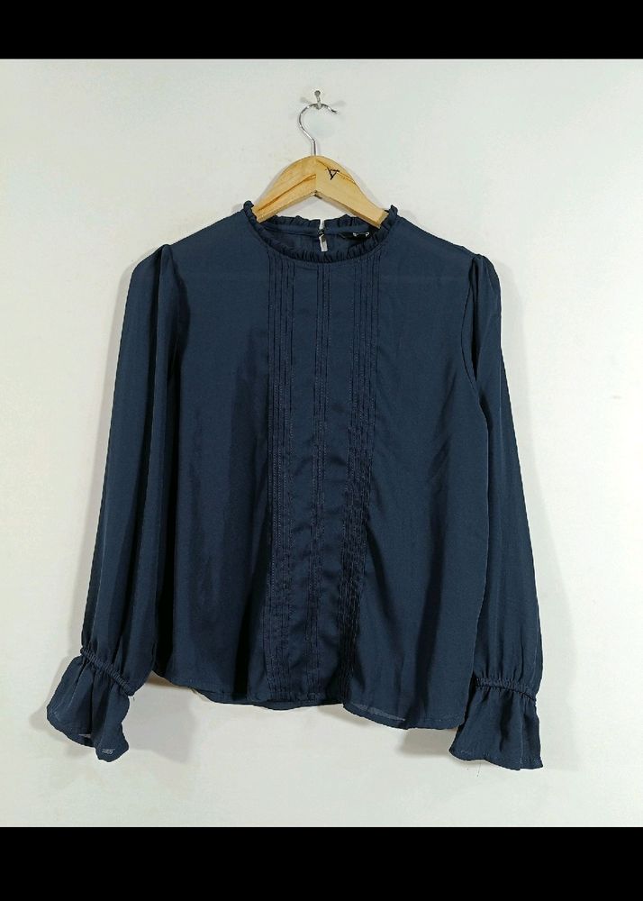 Navy Blue Formal Top