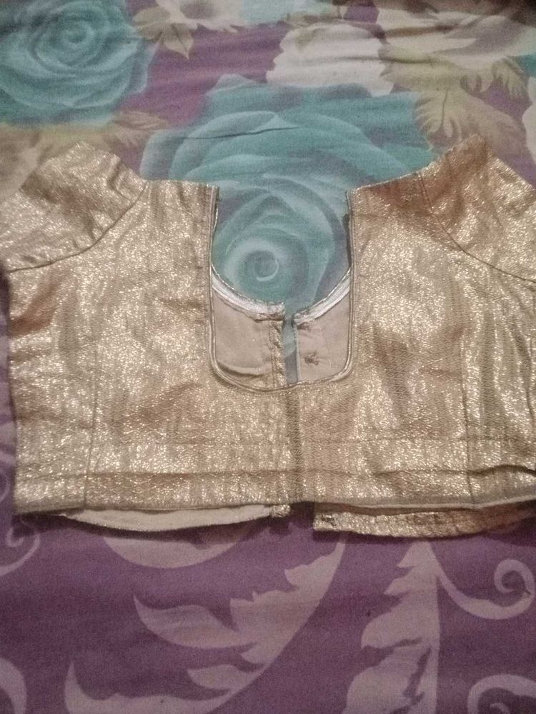 Golden Party Wear Blouse