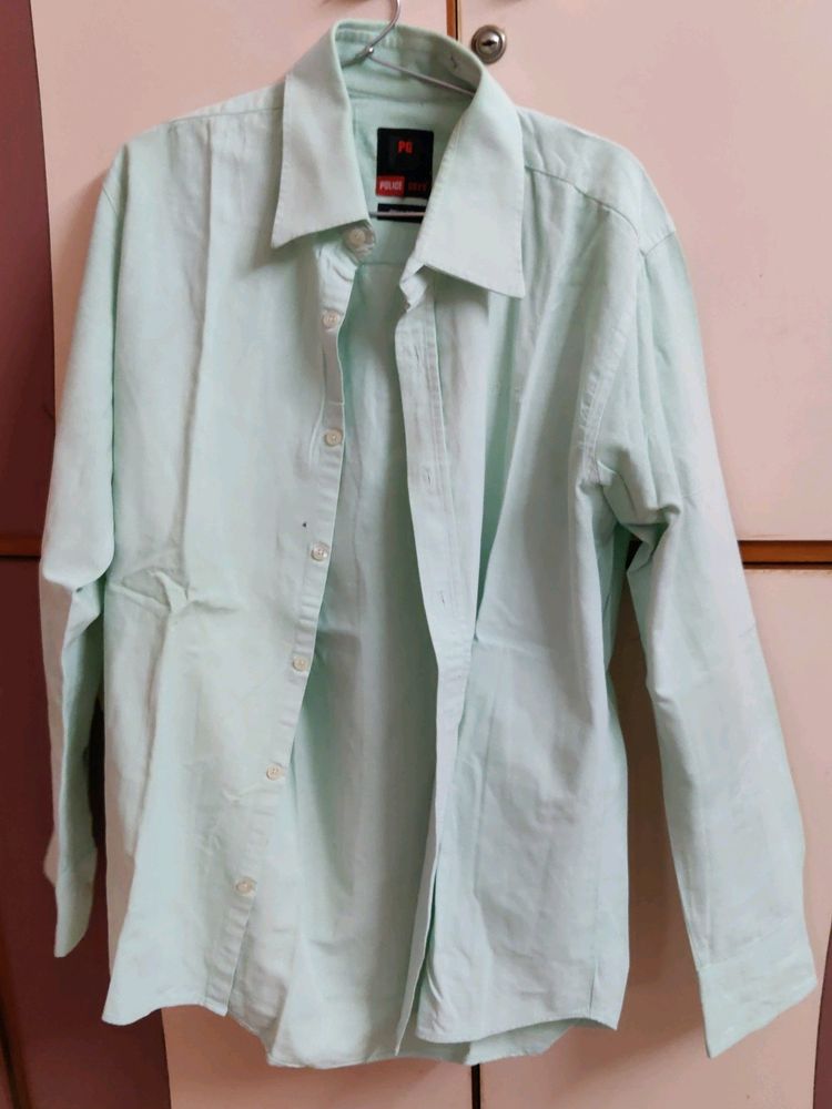 Formal Light Green Shirt