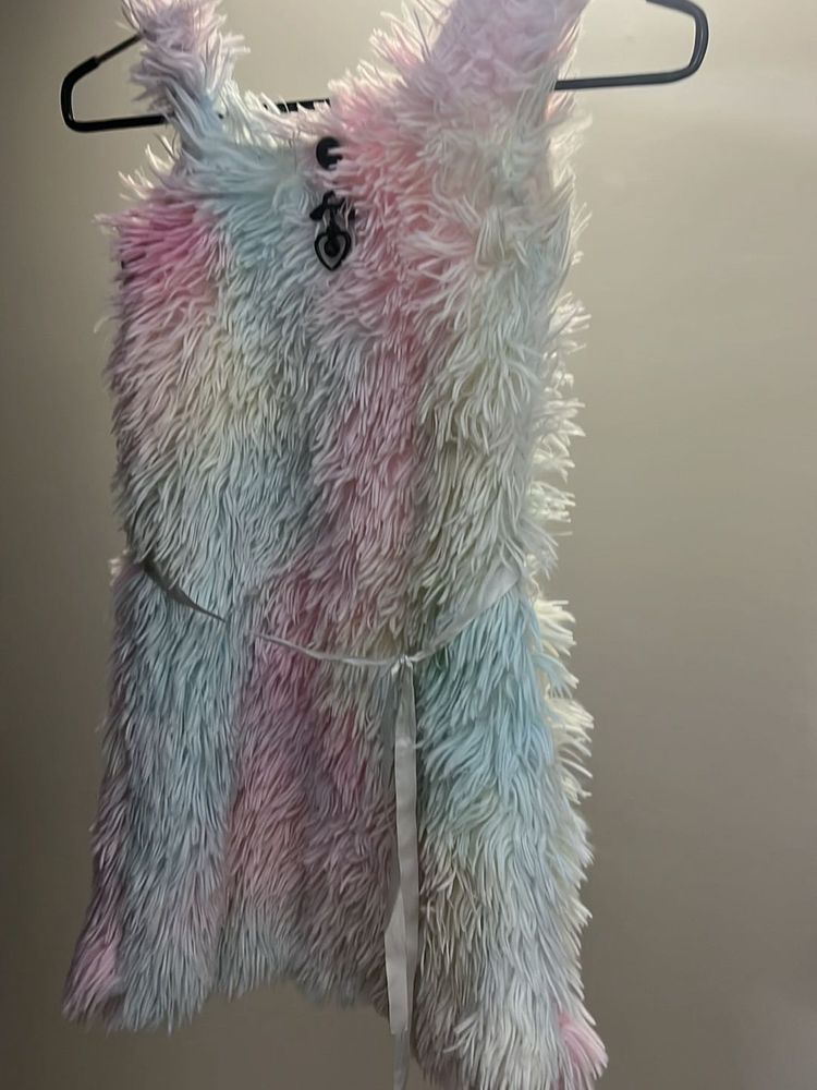 Very Smart Full Fur Frock Multicolour