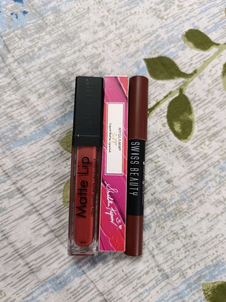 Combo Of 3 Lipsticks