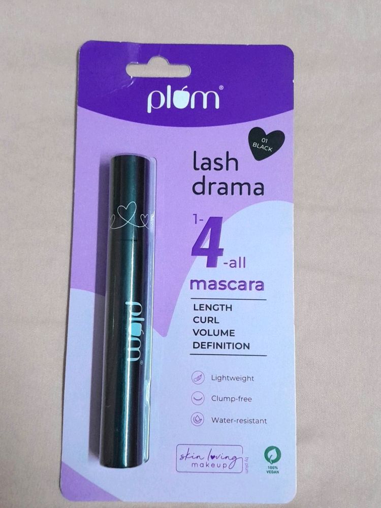 Plum Lash Drama 1-4-all Mascara (New)