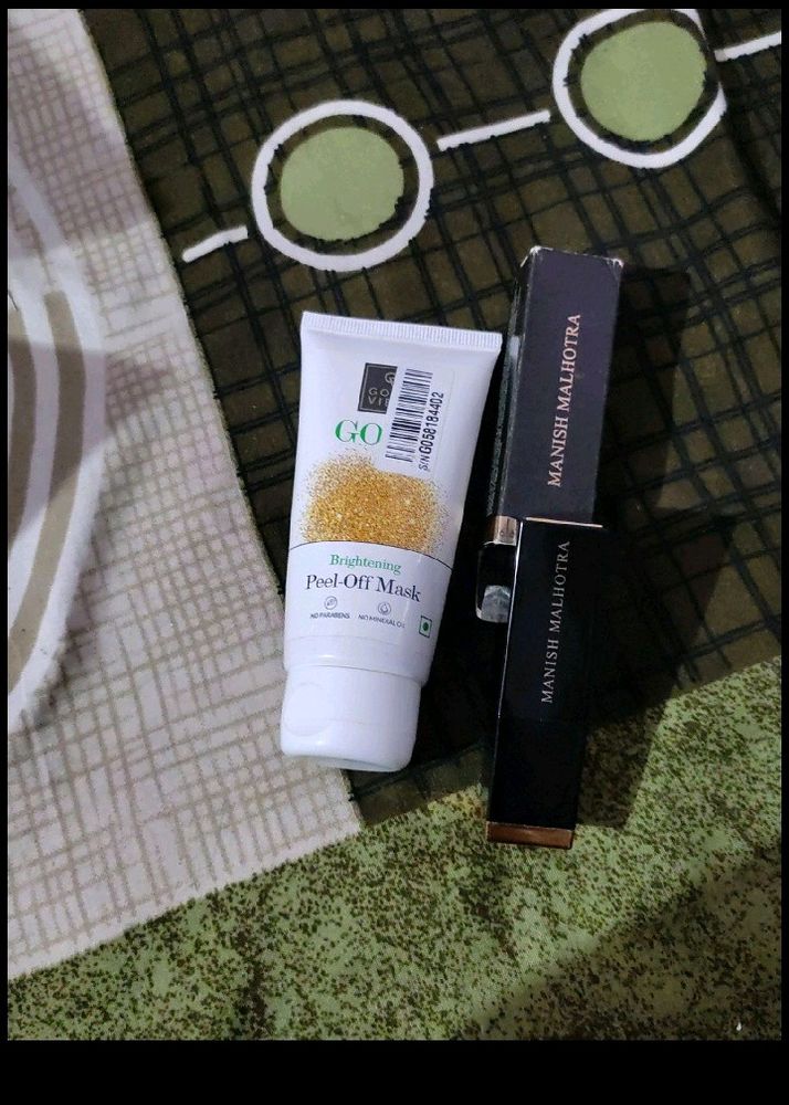 Combo Of Golden Peel Mask Or Myglamm Lipstick