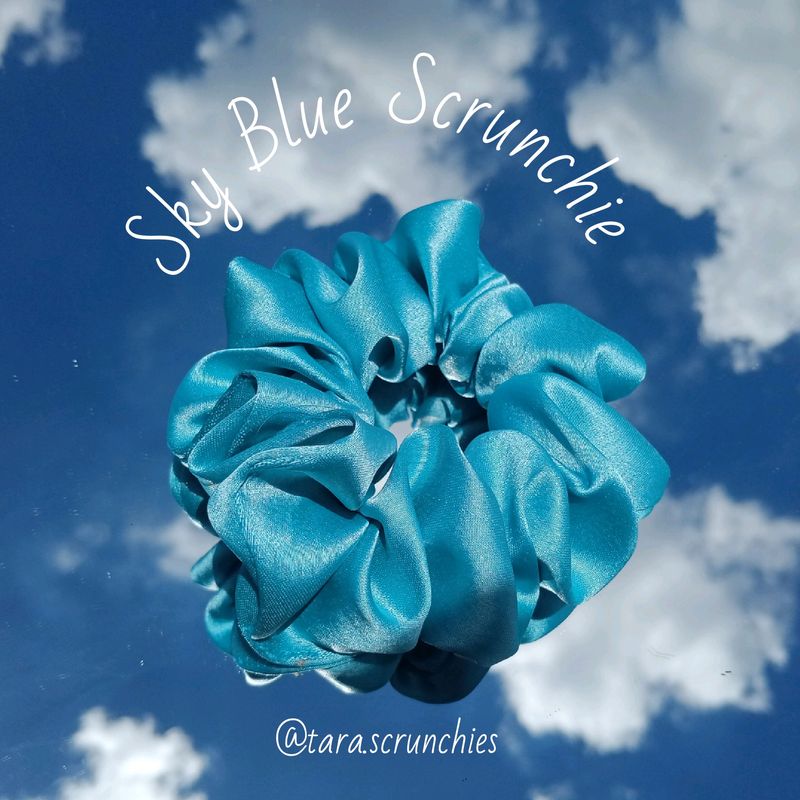 Sky-blue Scrunchie