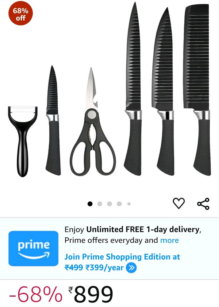 6 Pcs Knife Set