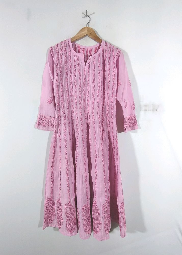 Pink Embroidered Kurta (Women's)