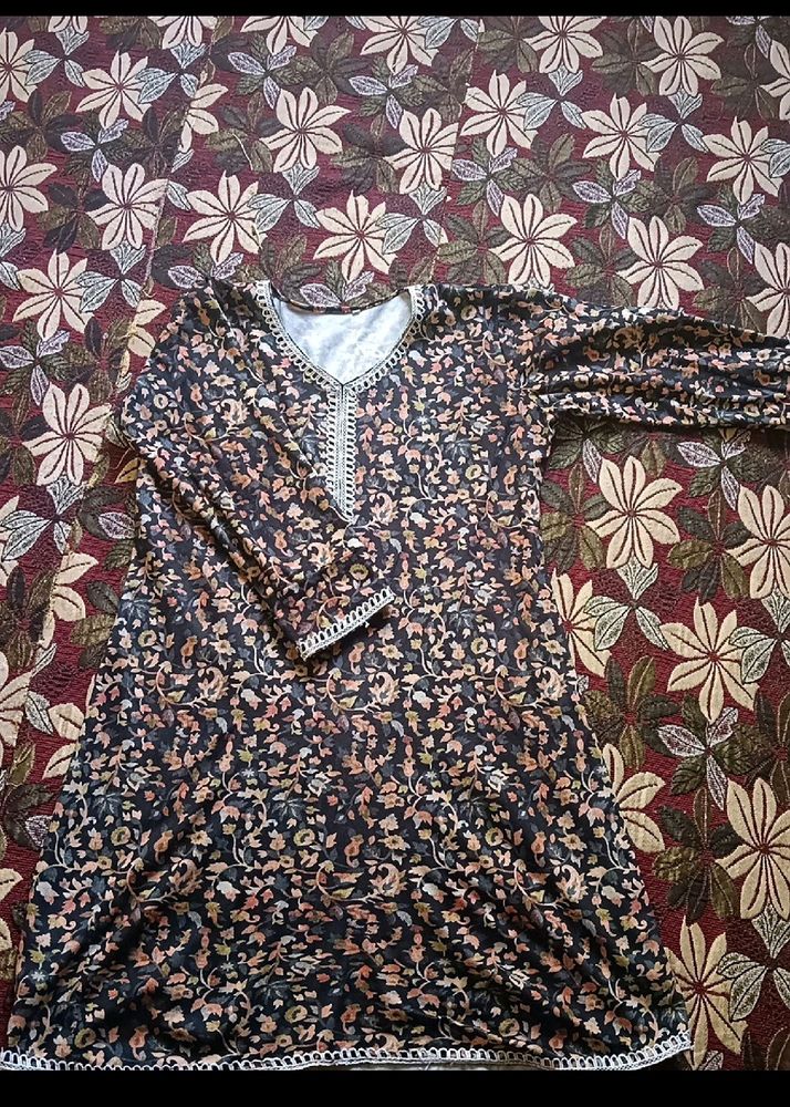 Kashmiri Kani Print Pheran Kurta